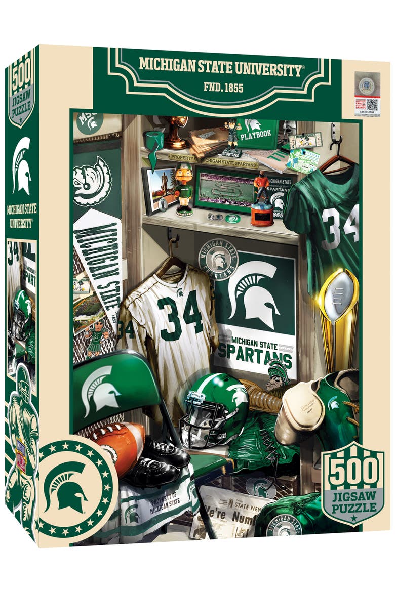 Michigan State Locker Room 500pc Puzzle, Main, color, Multicolor