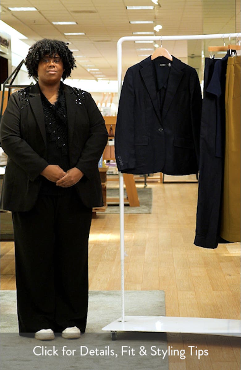 Linen Blend Blazer, sales video thumbnail