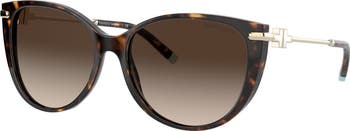 57mm Gradient Cat Eye Sunglasses