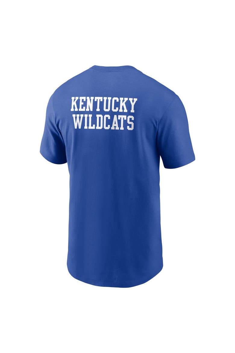 Men's Nike Royal Kentucky Wildcats 2-Hit Stacked T-Shirt, Alternate, color, Royal