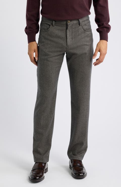 Regular Fit Wool Five Pocket Pants