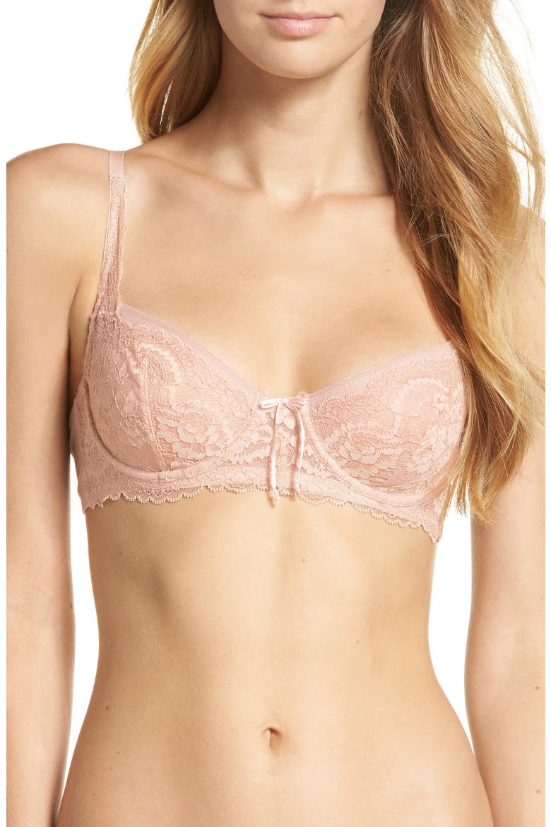 Minx Underwire Balconette Bra, Main, color, CASHMERE/ BLUSH