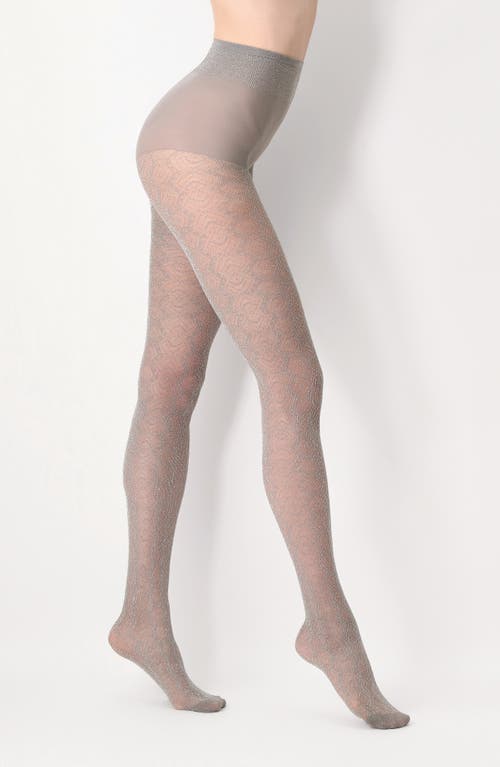 Oroblu Shining Metallic Tights In Metal