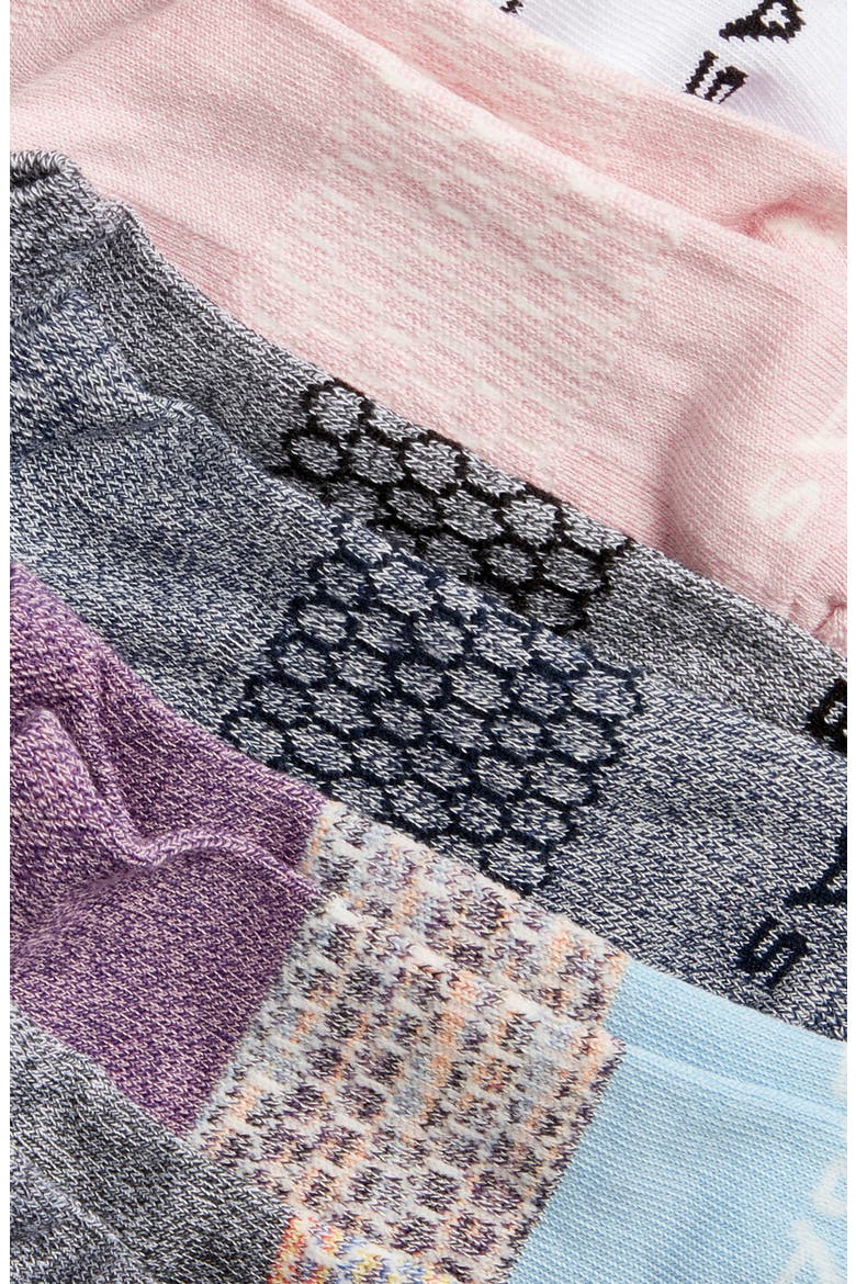 Assorted 6-Pack Cushion Ankle Socks, Alternate, color, LILAC MULTI