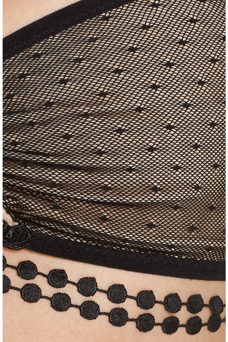 Jewel Fringe Bralette, Alternate, color, BLACK