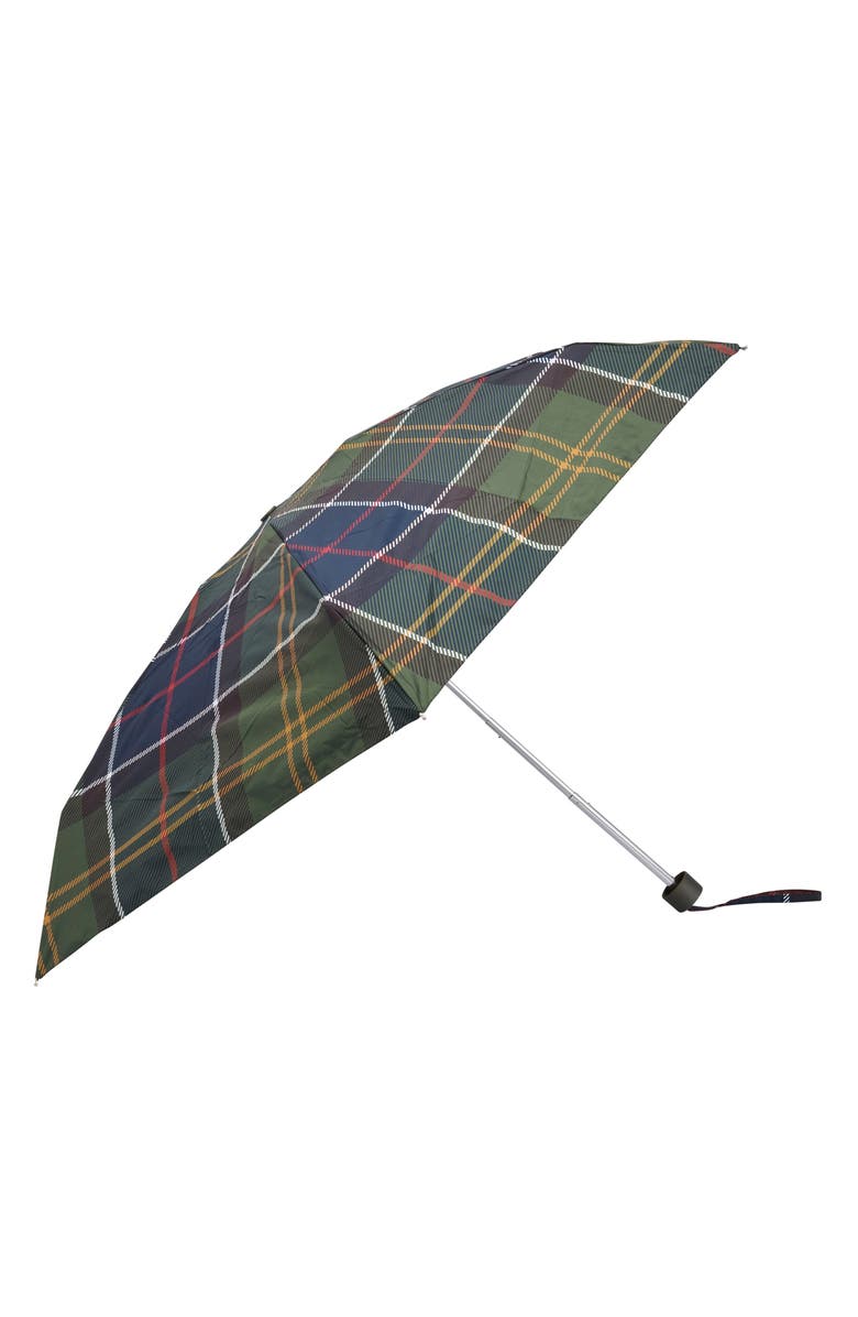 Barbour Tartan Umbrella with Sun Protection, Alternate, color, Classic Tartan