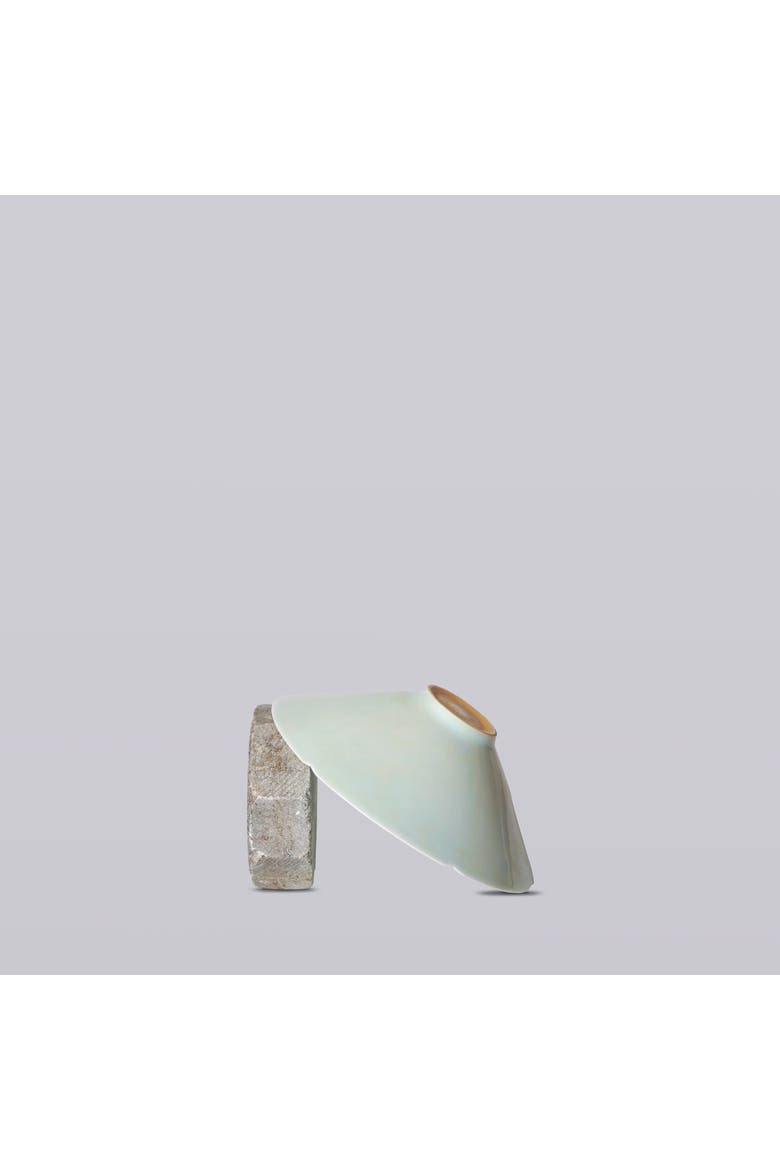 Celadon Porcelain Medium Conical Bowl, Alternate, color, White