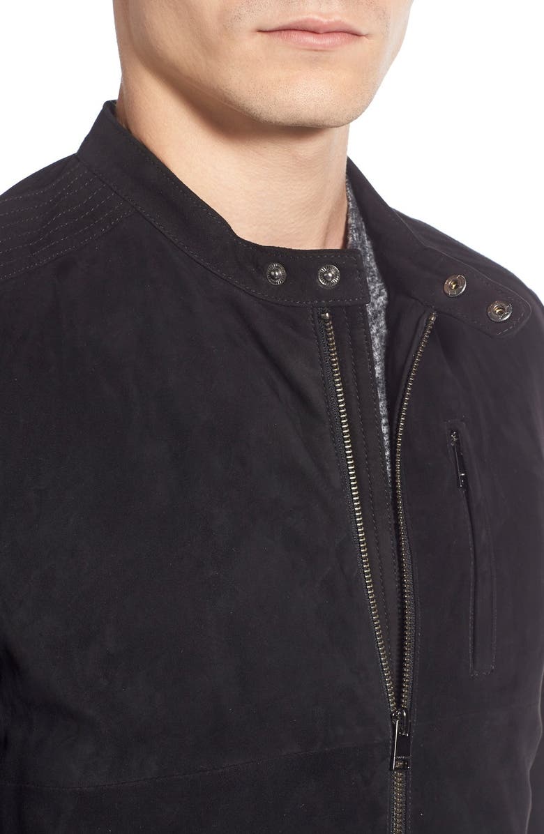 LAMARQUE Suede Bomber Jacket, Alternate, color, 