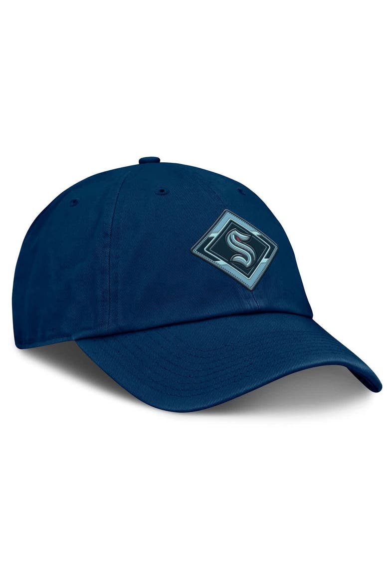 Women's Fanatics Deep Sea Blue Seattle Kraken Authentic Pro Rink Adjustable Hat, Alternate, color, Navy