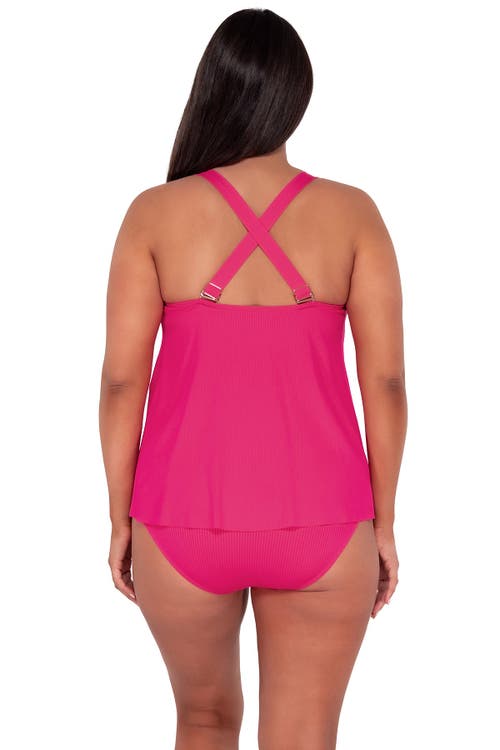 Sunsets Escape Sadie Tankini In Begonia Sandbar Rib
