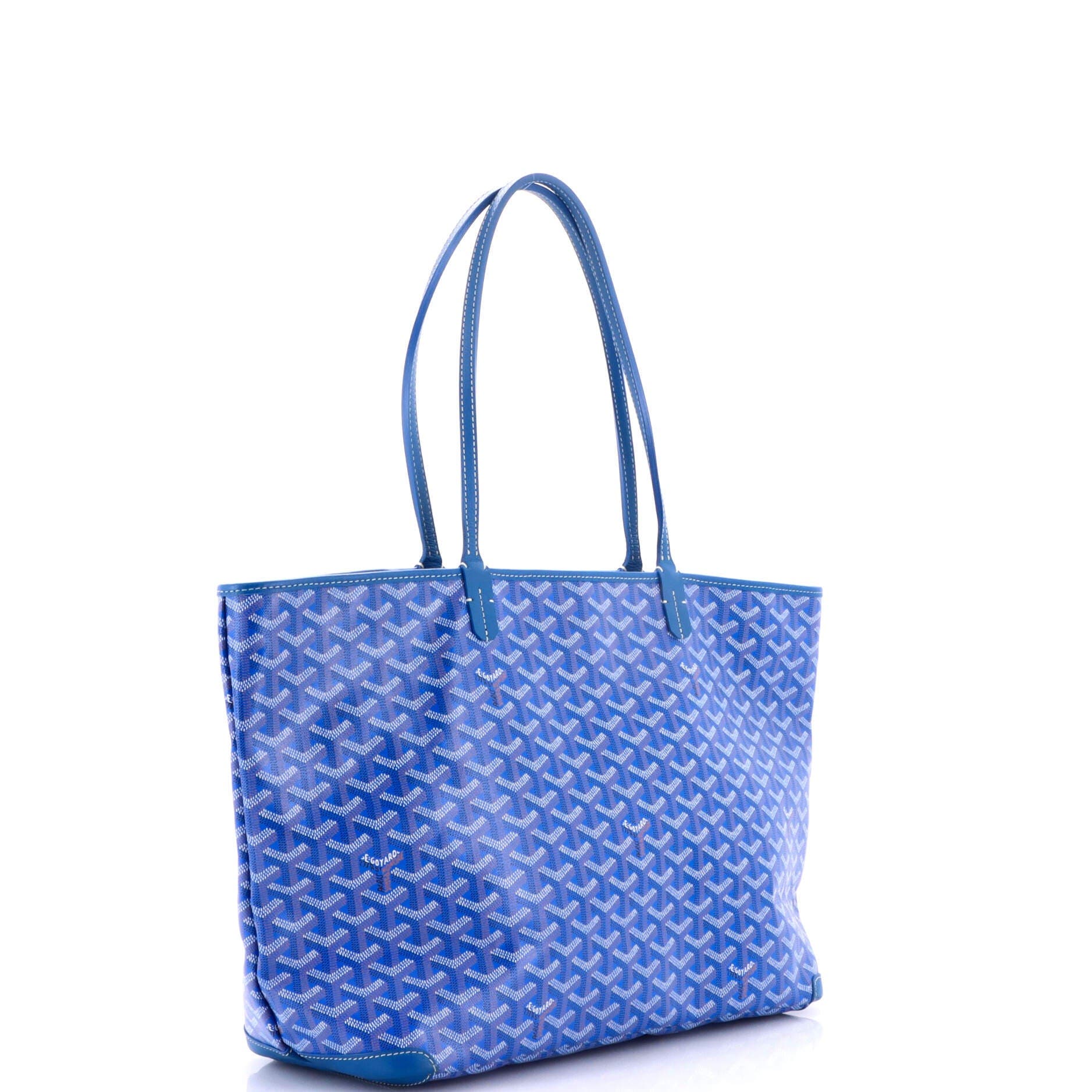 Pre-Owned Goyard Artois Tote Coated Canvas MM, Alternate, color, Blue