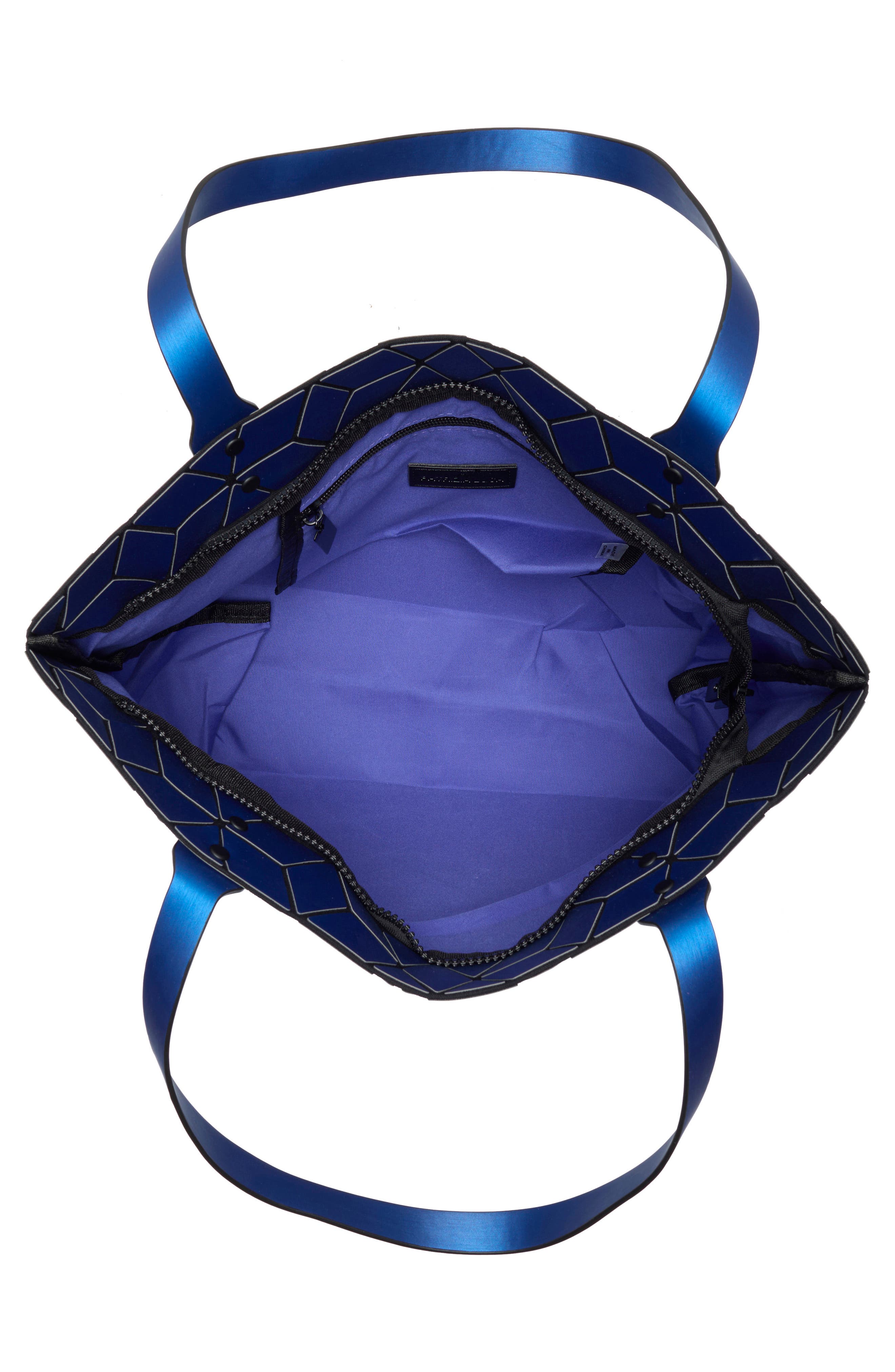 PATRIZIA LUCA Two Tone Geo Tote Bag, Alternate, color, Blue/ White Floral