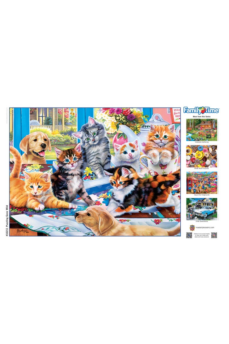 Puzzling Gone Wild 400 Piece Puzzle, Alternate, color, Multicolor