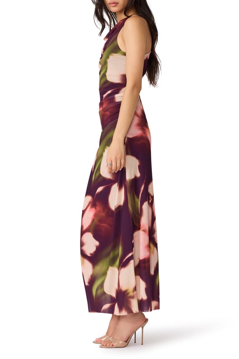 Rylen Floral Cowl Neck Maxi Dress, Alternate, color, BLURRY FLORAL