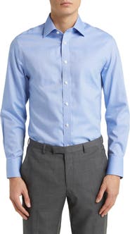 Charles Tyrwhitt Slim Fit Non-Iron Solid Royal Oxford Dress Shirt