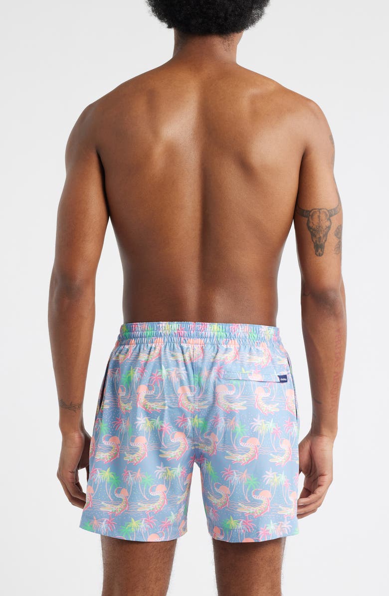 Chubbies Rock-a-Crocks Lined 5.5-Inch Swim Trunks, Alternate, color, Dusty Blue