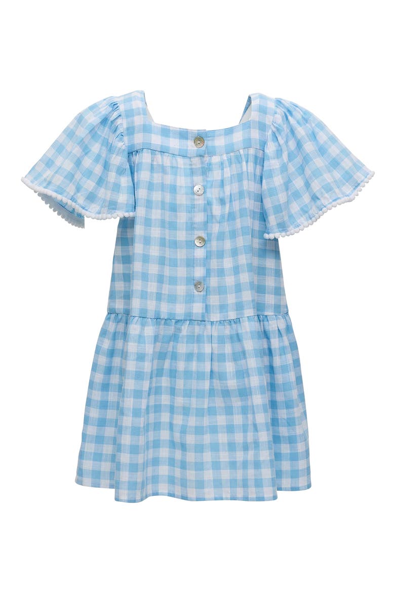 Kids' Cornflower Gingham Beach Dress, Alternate, color, BLUE