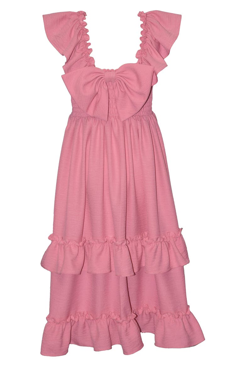 Kids' Ruffle Maxi Dress, Alternate, color, PINK