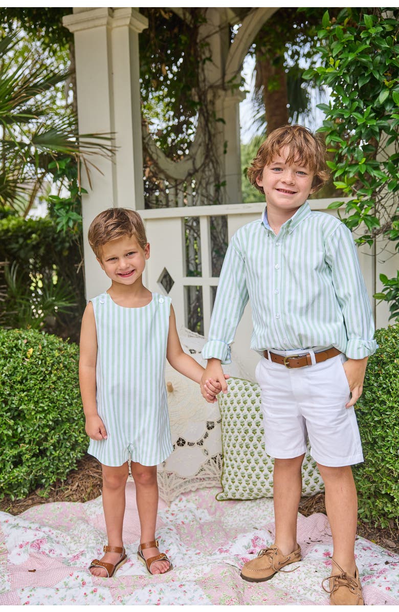 Little English Kids' Button Down Shirt Blend, Alternate, color, Meriwether Stripe