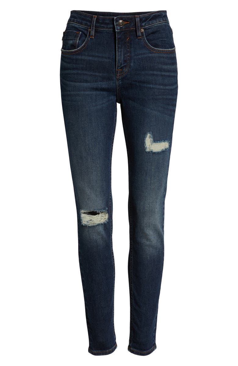 Vigoss Marley High Waist Ripped Skinny Jeans, Alternate, color,