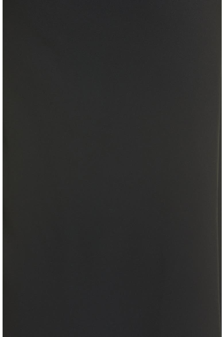 Draped Satin Crepe Slipdress, Alternate, color, BLACK