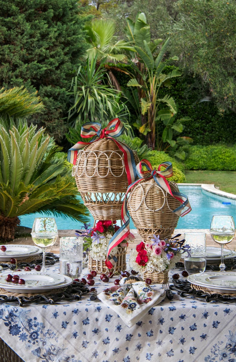 Juliska Set of 4 L'Amour Toujours Dessert/Salad Plates, Alternate, color, Whitewash Black