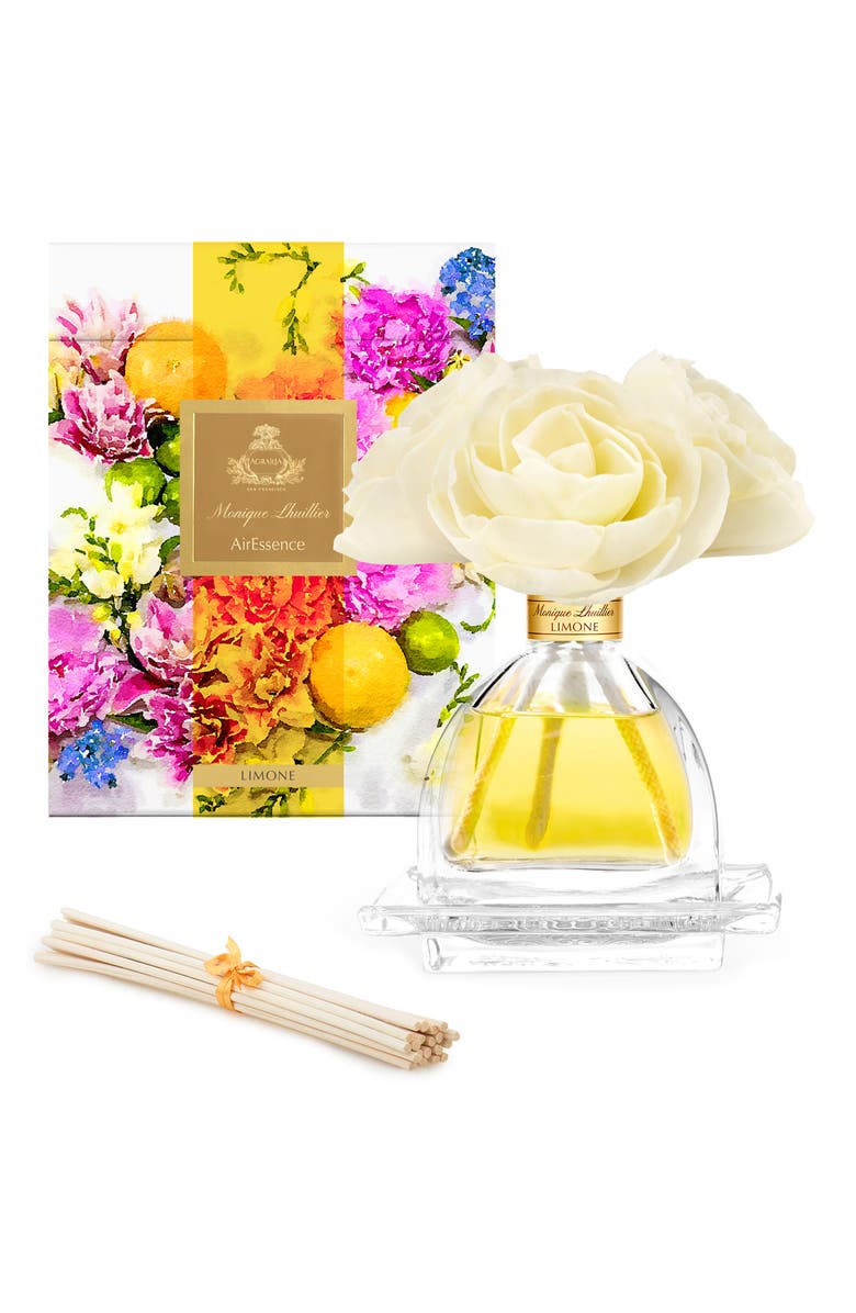 Agraria San Francisco x Monique Lhuillier AirEssence Reed Diffuser, Main, color, Limone