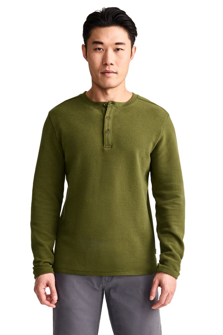 Outdoors by Luke Bryan Men's Long Sleeve Henley, Main, color, Green Maple