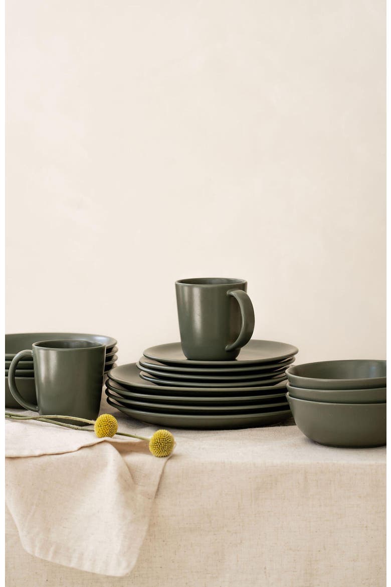 The Petite Plate - Set of 4, Alternate, color, Moss