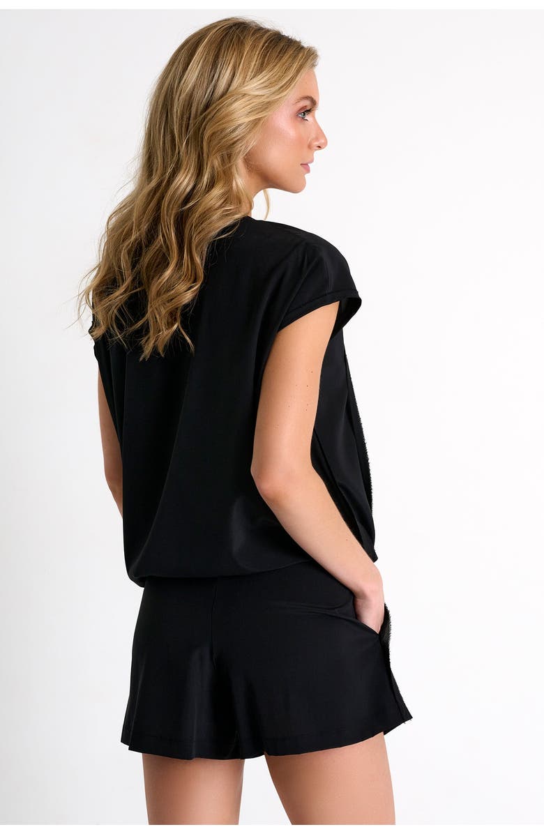 SHAN Silk Shorts, Alternate, color, Black