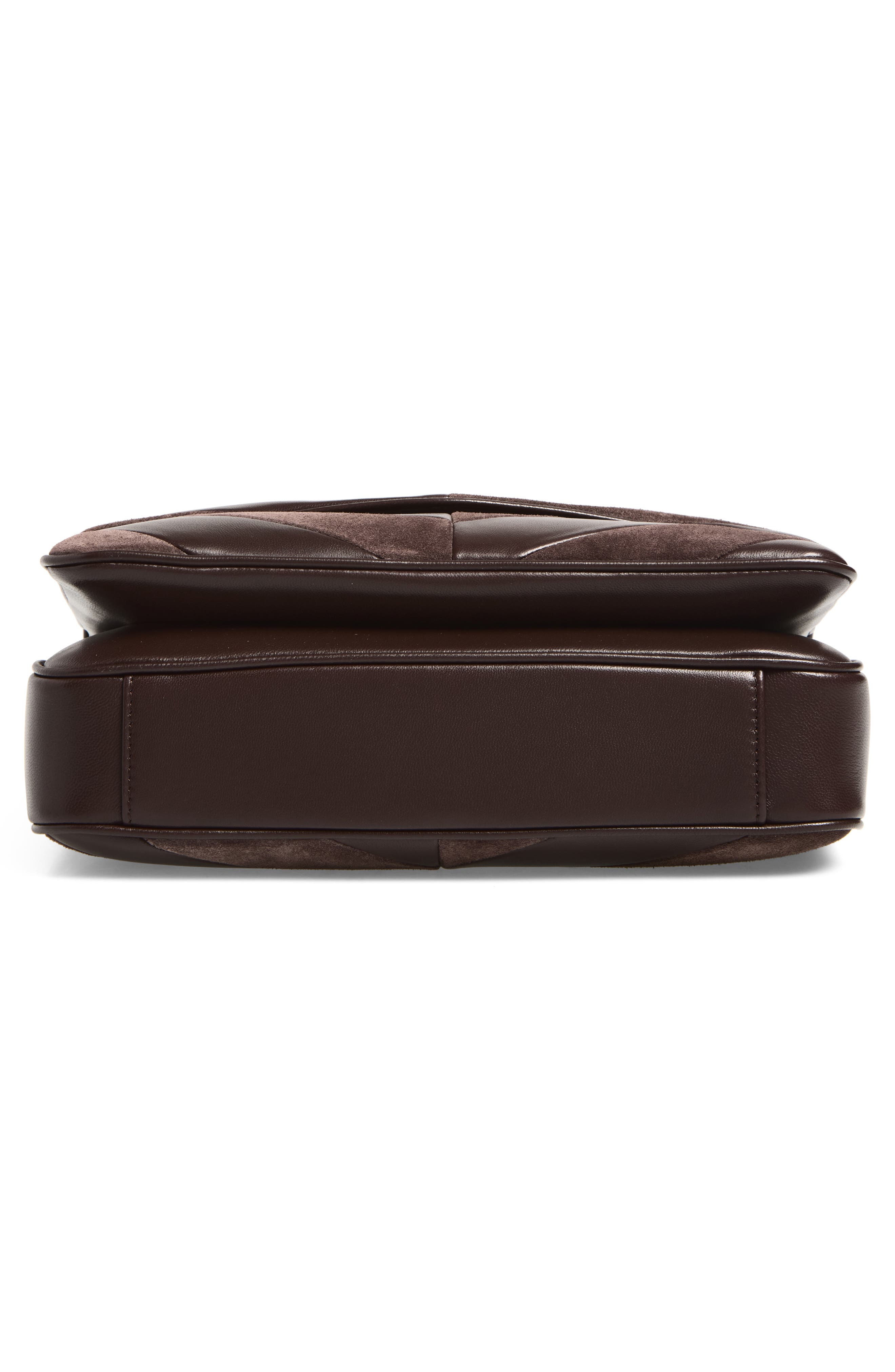 Djuna Medium Leather Shoulder Bag, Alternate, color, BROWN