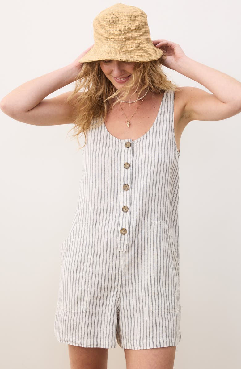 Marine Layer Sydney Stripe Romper, Alternate, color, 