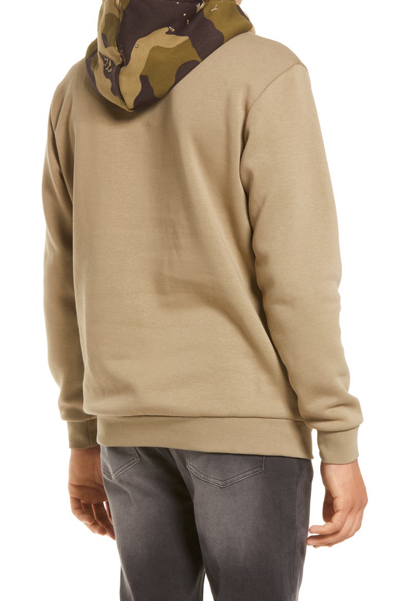Camo Trefoil Hoodie, Alternate, color, CORE CAMO