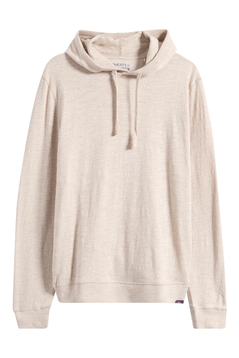 Slub Cotton Hoodie, Alternate, color, OAT PLAINS HEATHER