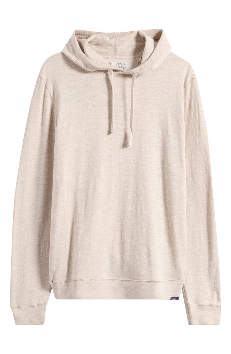 Faherty Slub Cotton Hoodie, Alternate, color, Oat Plains Heather