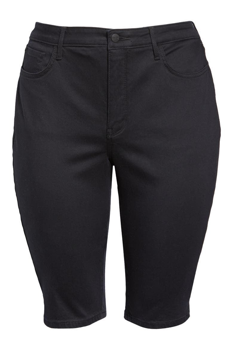 Side Slit Capri Jeans, Alternate, color, BLACK 858