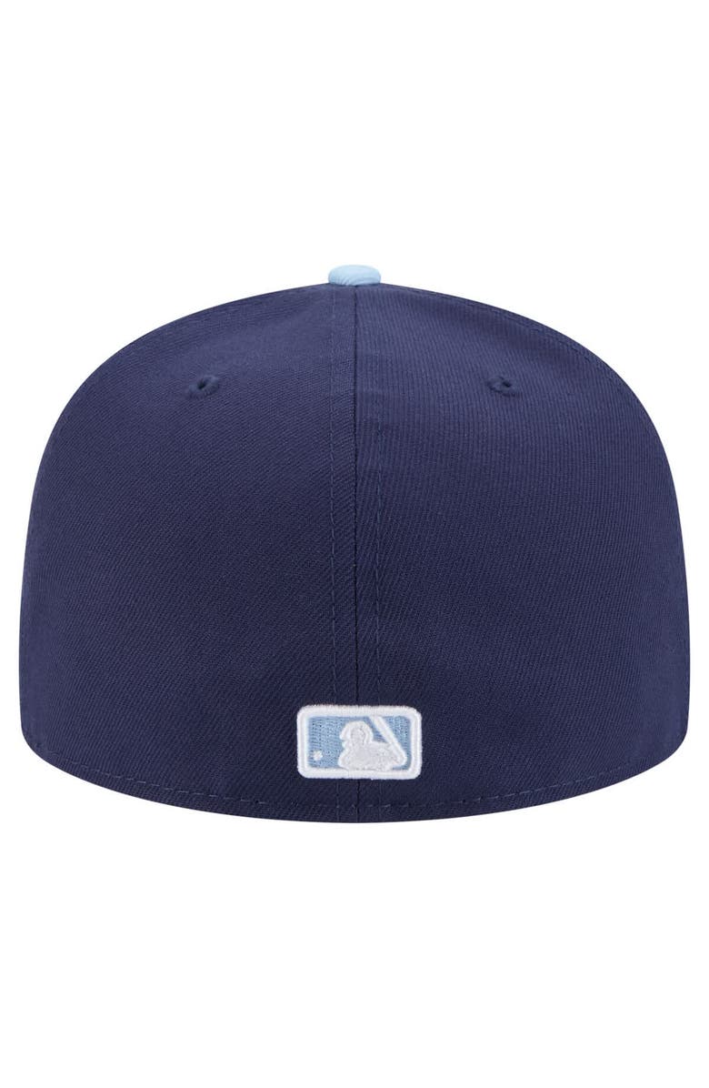 New Era Men's New Era Navy/Light Blue Milwaukee Brewers Color Pack 2-Tone 59FIFTY Fitted Hat, Alternate, color, 
