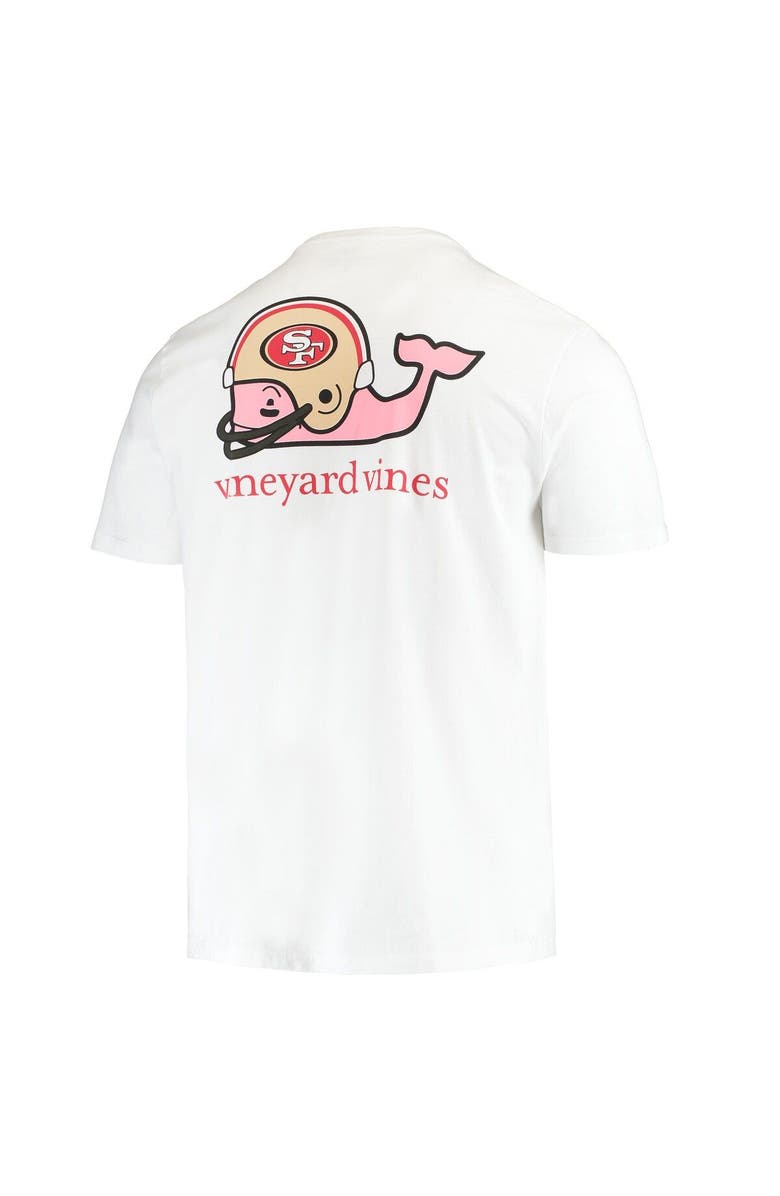 vineyard vines Men's Vineyard Vines White San Francisco 49ers Big & Tall Helmet T-Shirt, Alternate, color, White