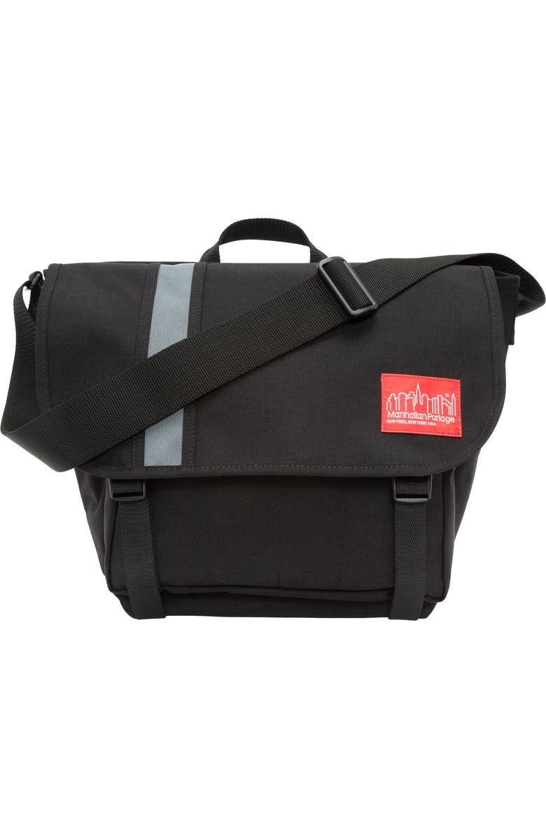 Manhattan Portage Dana's Messenger Bag, Main, color, Blk/Gry