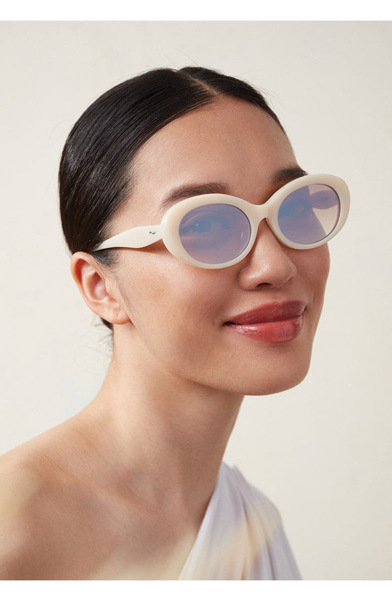 COVRY Petra Sunglasses, Alternate, color, Linen