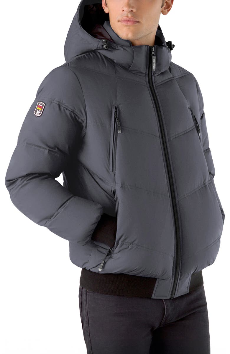 Triple F.A.T. Goose Reizen Men's Down Puffer, Alternate, color, Charcoal