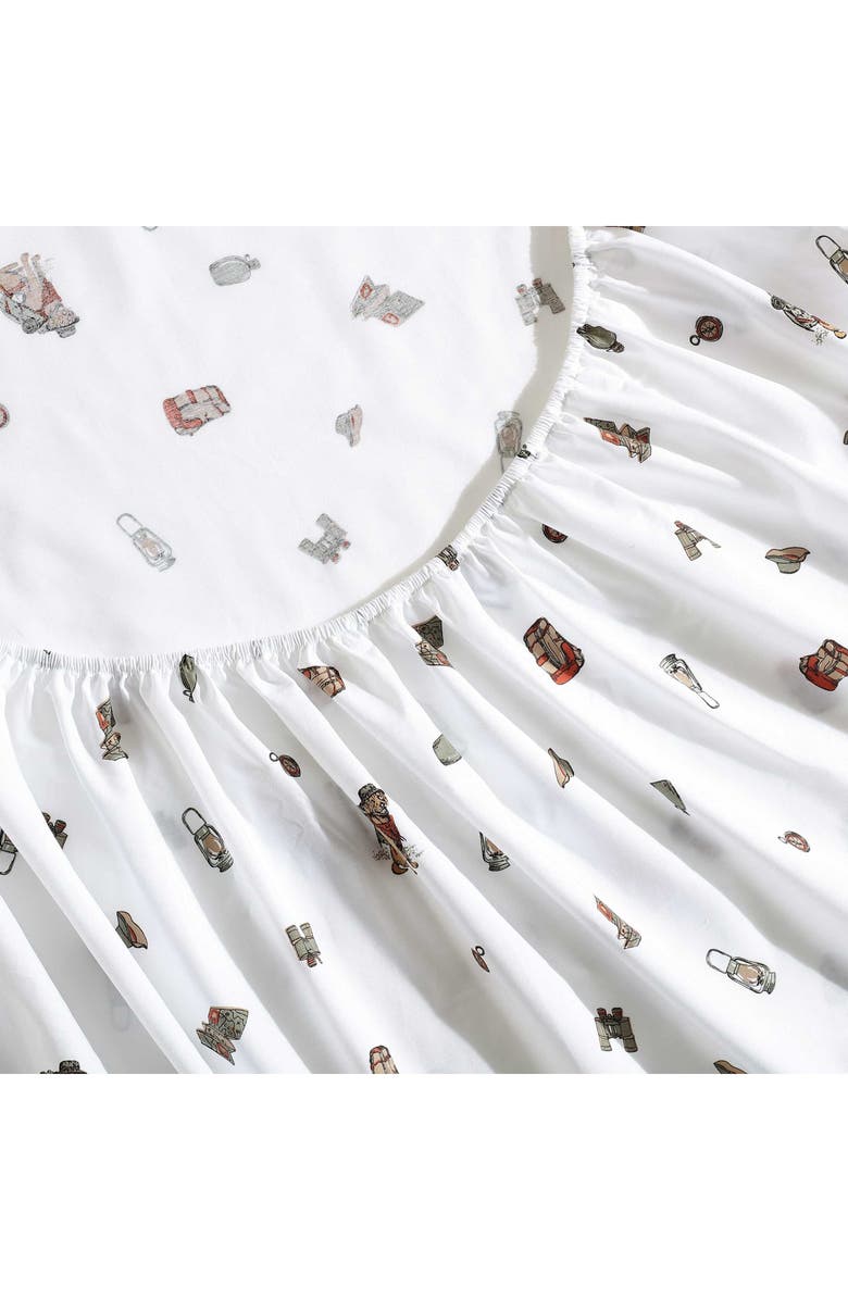 Eddie Bauer Buddy Camping 200 Thread Count Cotton Percale Full Sheet Set, Alternate, color, White