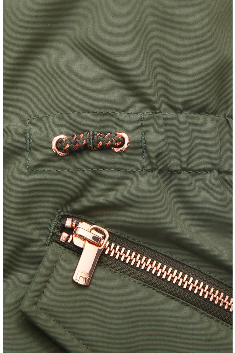 Kids' Parka Jacket with Insulated Hood, Alternate, color, Olive