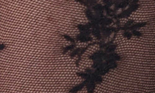 Oroblu Pretty Lace Sheer Crew Socks In Black