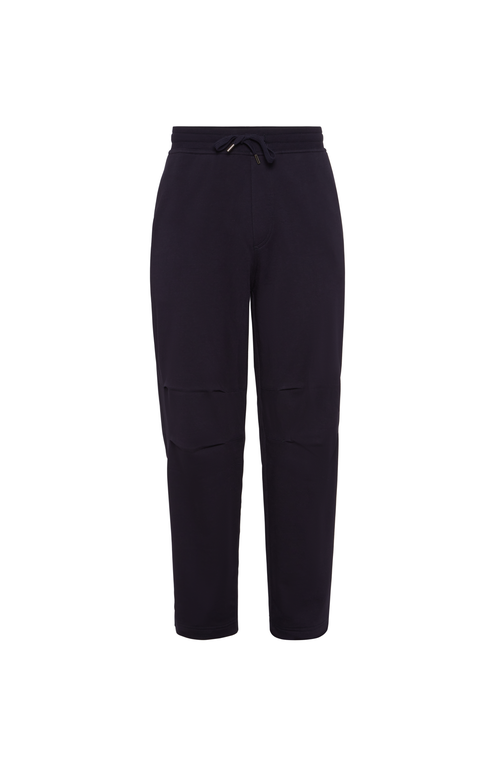 Brunello Cucinelli French Terry Trousers In Blue