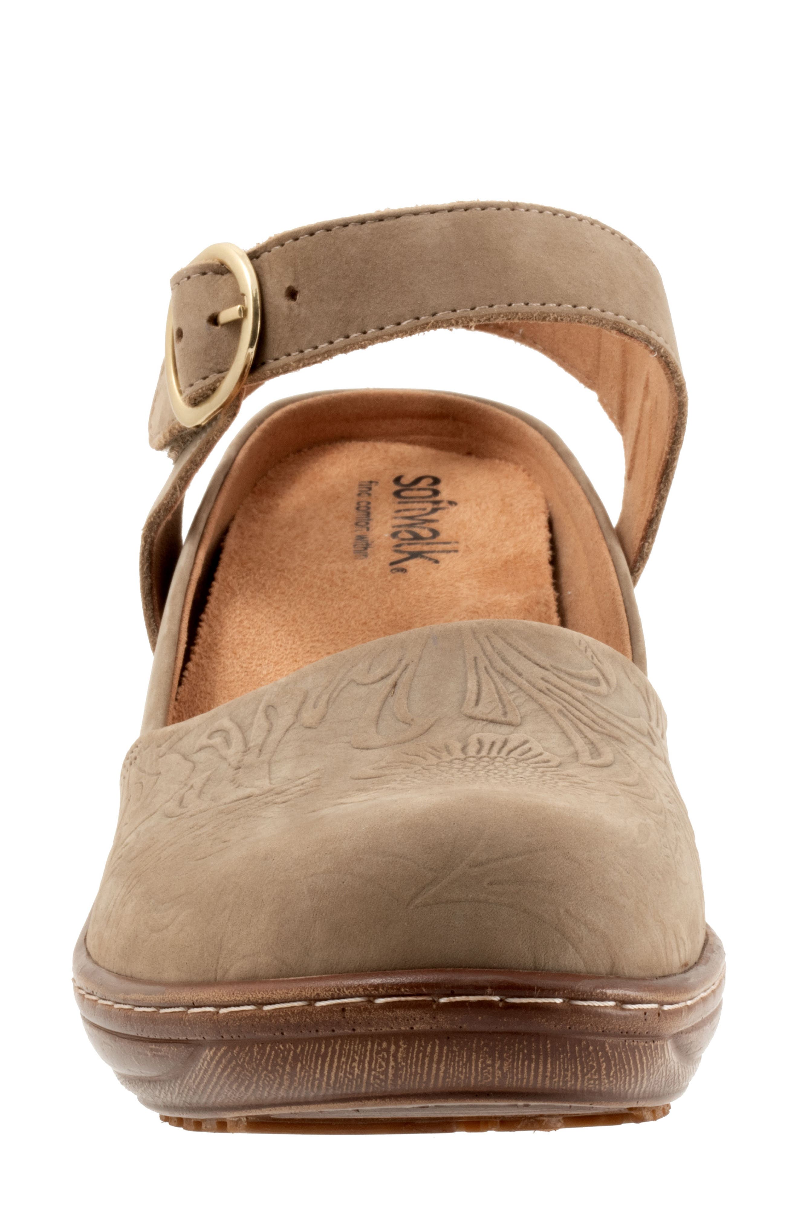 Mabelle Leather Clog, Alternate, color, TAUPE NUBUCK