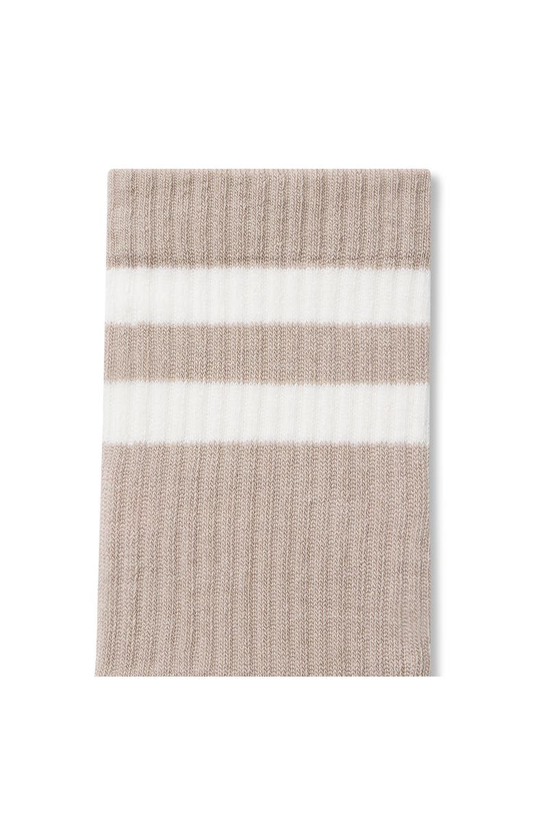 Bombas Vintage Stripes Half Calf Socks, Alternate, color, Natural