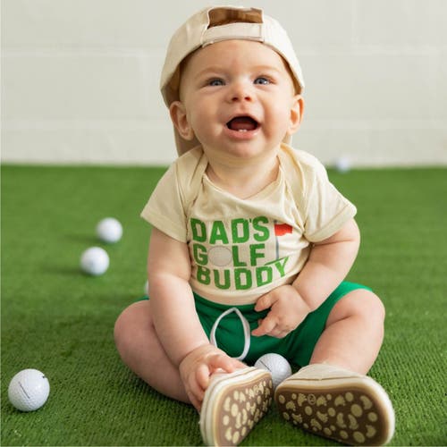 Sweet Wink Dad's Golf Buddy Short Sleeve Bodysuit In Natural