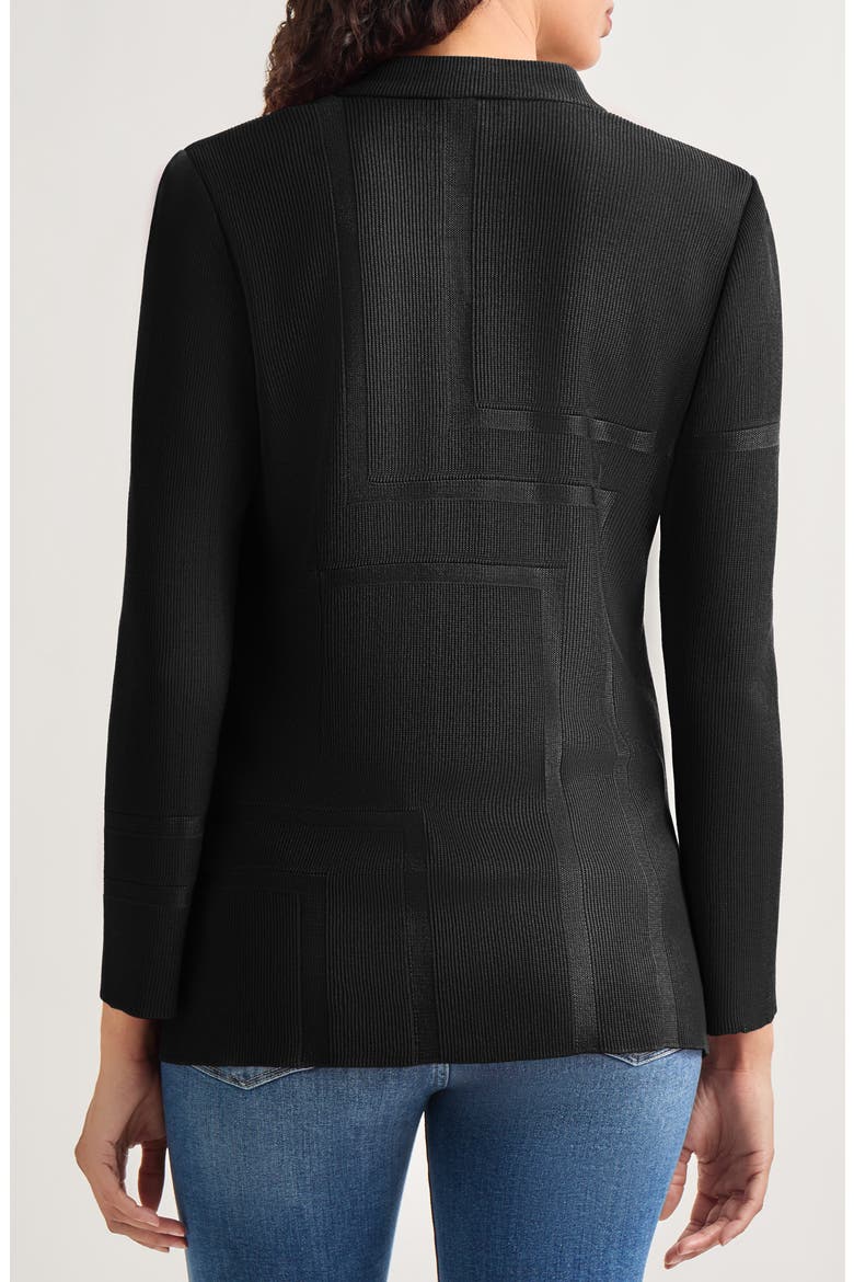 Tailored Knit Blazer, Alternate, color, BLACK