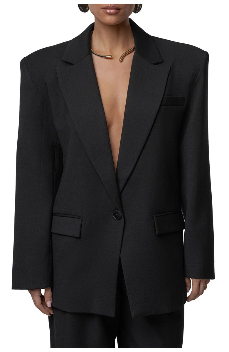 JLUXLABEL Refined Moments Blazer, Main, color, Black